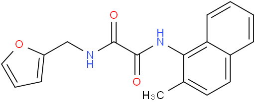 N1-(2-furanylmethyl)-N2-(2-methyl-1-naphthalenyl)- Ethanediamide