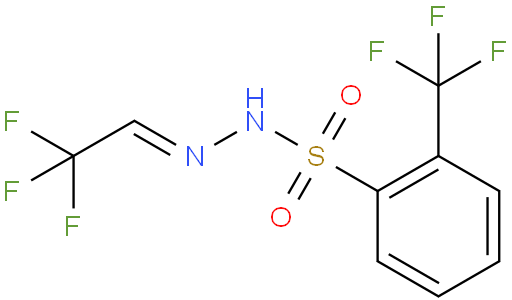 Benzenesulfonicacid,2-(trifluoromethyl)-,2-(2,2,2-trifluoroethylidene)hydrazide